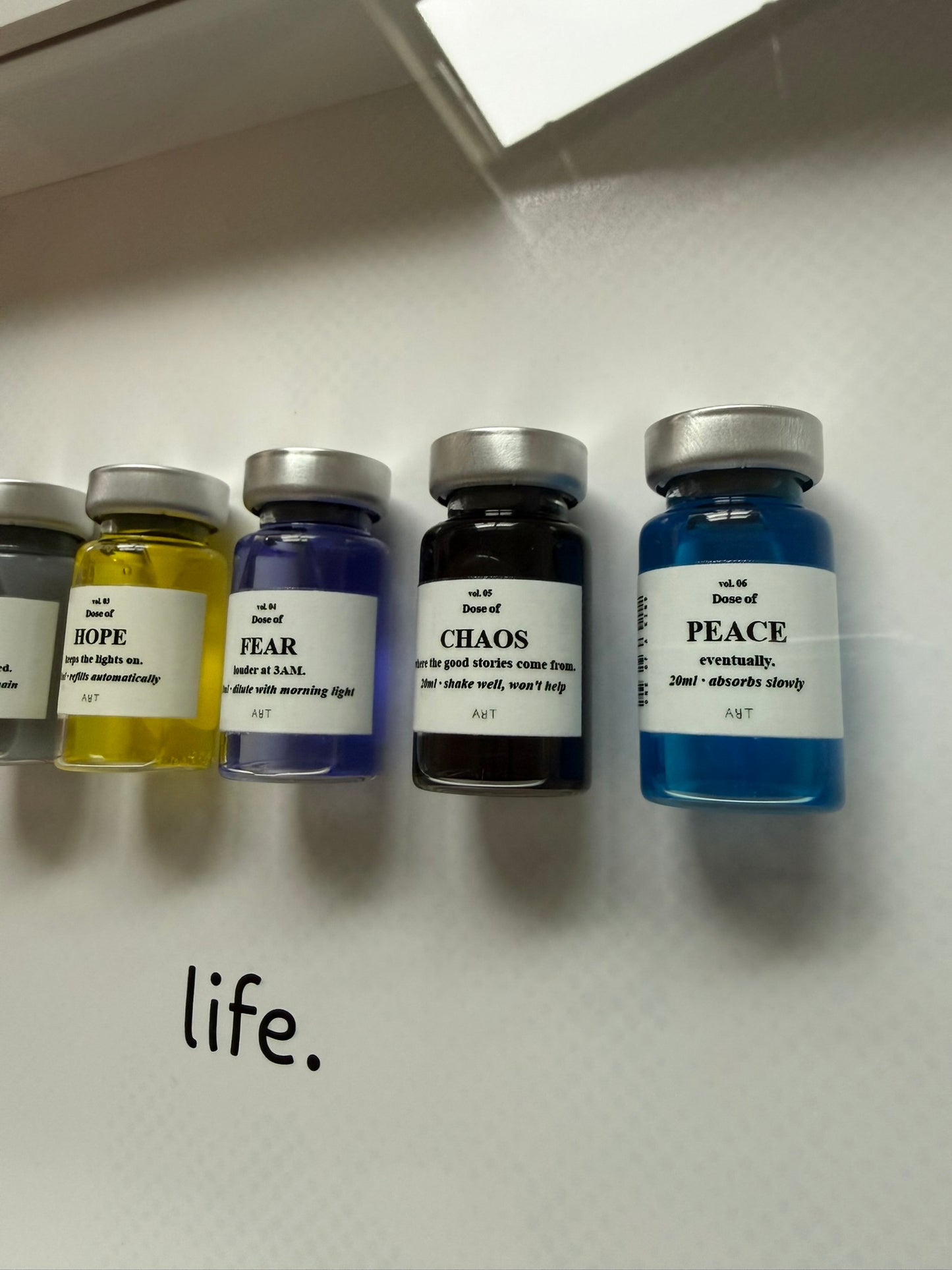 "Life" Six-Vial Shadow Box — Limited Edition Meaningful Milestone