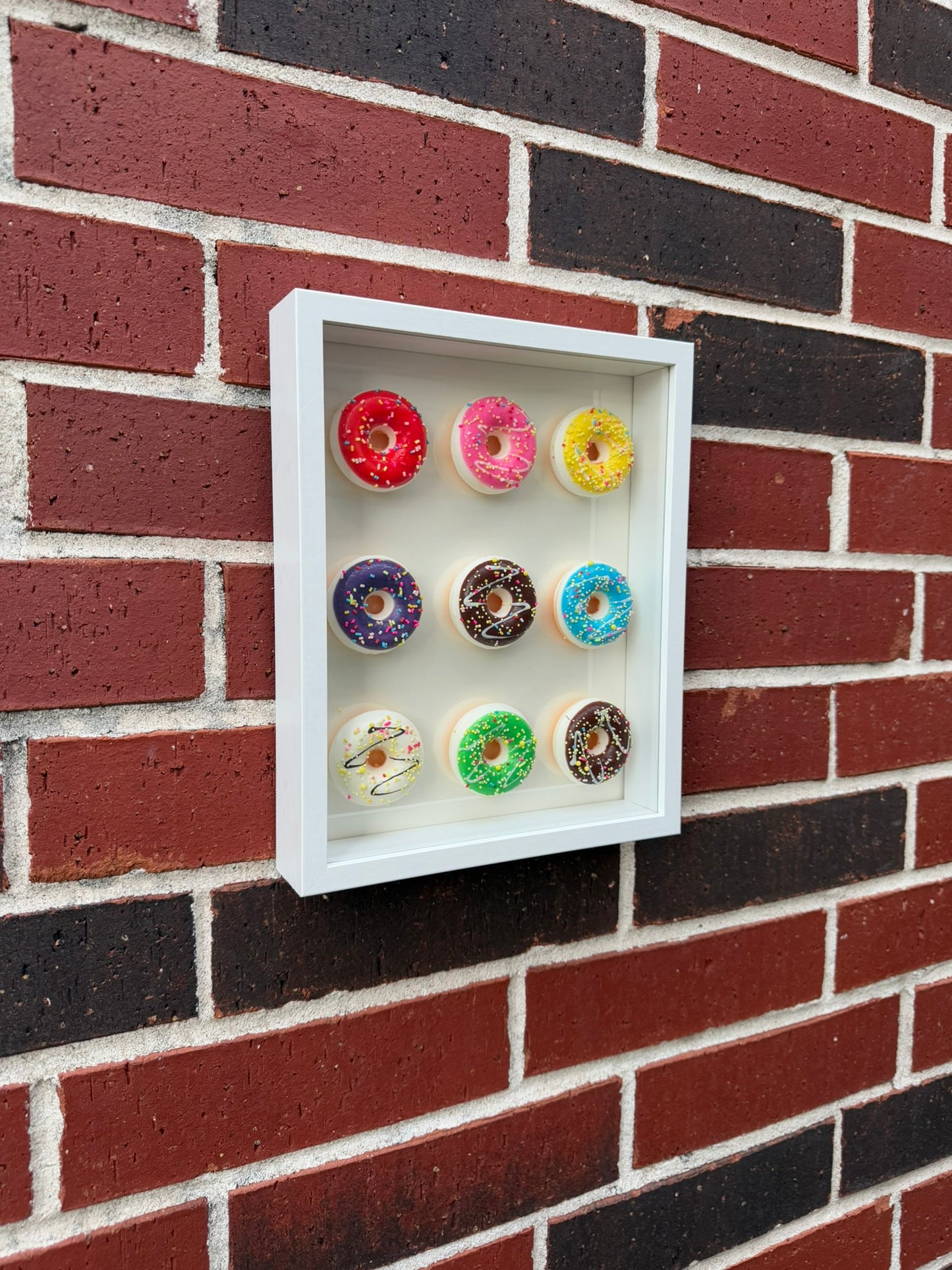 Donut Shadow Box — Realistic 3D Food Art