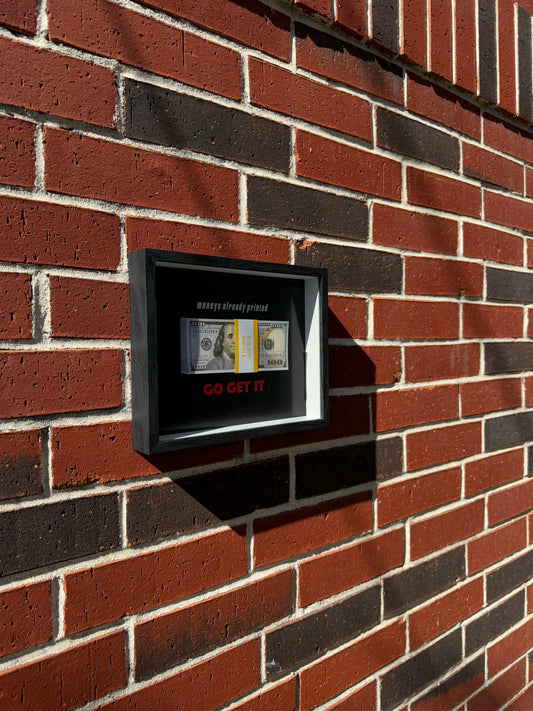 "Go Get It" Money Shadow Box