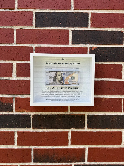 "Dream. Hustle. Inspire." Shadow Box — Motivational Success & Grad Gift